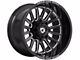 Gear Off-Road Leverage Gloss Black Milled 6-Lug Wheel; 20x10; -19mm Offset (10-24 4Runner)