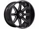 Gear Off-Road Ridge Gloss Black Milled 6-Lug Wheel; 20x10; -19mm Offset (10-24 4Runner)