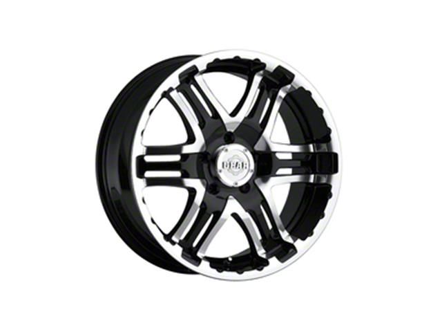 Gear Off-Road Double Pump Gloss Black Machined 6-Lug Wheel; 20x9; 30mm Offset (21-24 Bronco, Excluding Raptor)