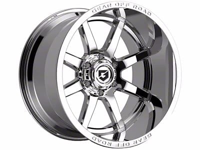 Gear Off-Road Pivot Chrome 6-Lug Wheel; 20x10; -19mm Offset (21-24 Bronco, Excluding Raptor)