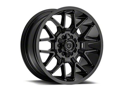 Gear Off-Road 768 Gloss Black 6-Lug Wheel; 20x10; -19mm Offset (22-24 Bronco Raptor)