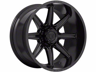 Gear Off-Road Ridge Gloss Black 6-Lug Wheel; 18x9; 18mm Offset (21-24 Bronco, Excluding Raptor)