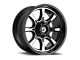 Gear Off-Road 772 Gloss Black Machined 6-Lug Wheel; 18x9; 18mm Offset (16-23 Tacoma)