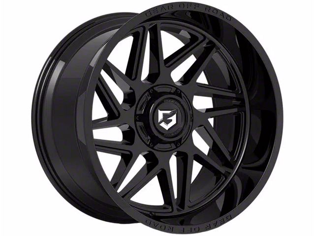 Gear Off-Road Ratio Gloss Black 6-Lug Wheel; 17x9; 0mm Offset (16-23 Tacoma)