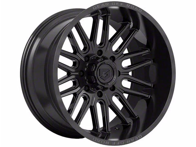 Gear Off-Road Lumen Gloss Black 6-Lug Wheel; 20x9; 18mm Offset (17-24 Titan)