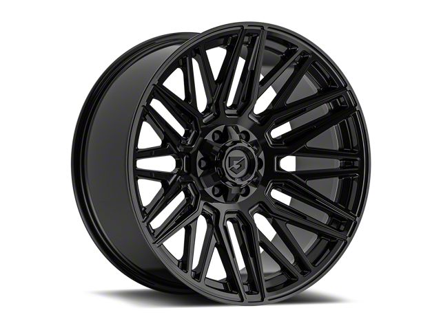 Gear Off-Road 770 Gloss Black Milled 6-Lug Wheel; 20x10; -19mm Offset (16-24 Titan XD)