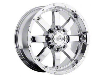 Gear Off-Road Big Block Chrome 6-Lug Wheel; 18x9; 18mm Offset (16-24 Titan XD)