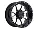 Gear Off-Road Big Block Gloss Black Machined 6-Lug Wheel; 20x10; -19mm Offset (16-24 Titan XD)