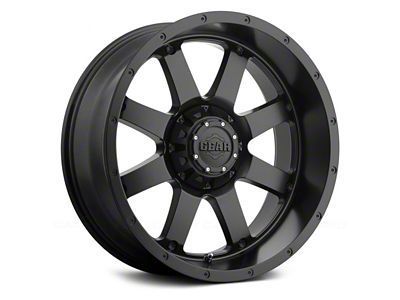 Gear Off-Road Big Block Satin Black 6-Lug Wheel; 20x9; 18mm Offset (16-24 Titan XD)