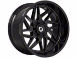 Gear Off-Road Ratio Gloss Black 6-Lug Wheel; 18x9; 18mm Offset (16-24 Titan XD)