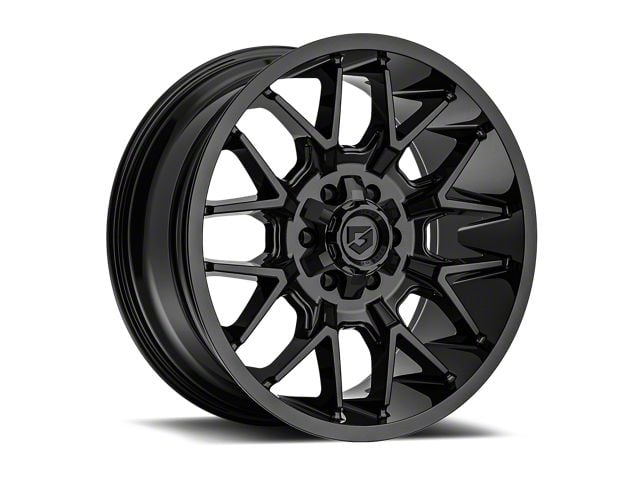 Gear Off-Road 768 Gloss Black 6-Lug Wheel; 20x10; -19mm Offset (22-24 Tundra)