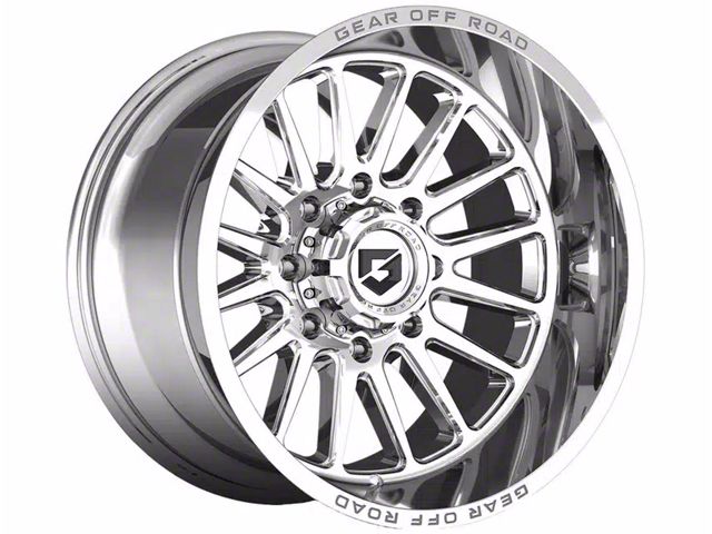 Gear Off-Road Leverage Chrome 6-Lug Wheel; 22x10; -19mm Offset (22-24 Tundra)