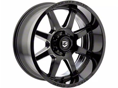 Gear Off-Road Pivot Gloss Black Milled Wheel; 18x9; 18mm Offset (14-21 Tundra)