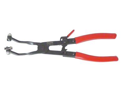 Gedore Tools Hose Clip Plier with Ratchet Locking Mechanism; 110-Degree Angle