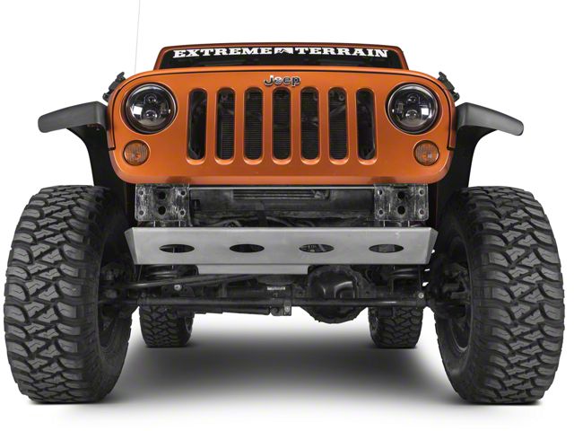 Poison Spyder Brawler Lite Front Skid Plate; Bare Steel (07-18 Jeep Wrangler JK)