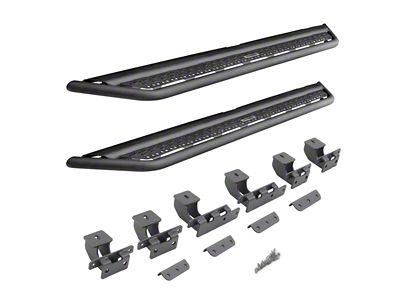 Go Rhino Dominator Xtreme D6 Side Step Bars; Textured Black (21-25 Bronco Sport)