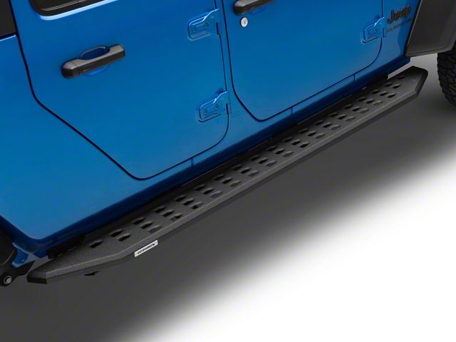 Go Rhino RB20 Running Boards; Protective Bedliner Coating (20-24 Jeep Gladiator JT)