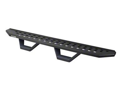 Go Rhino RB20 Running Boards with Drop Steps; Textured Black (07-18 Jeep Wrangler JK 2-Door)