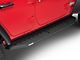 RB20 Running Boards; Black Bedliner Coating (18-22 Jeep Wrangler JL 4-Door)