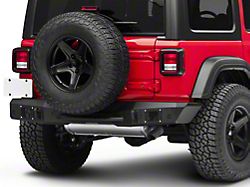 Go Rhino Rockline Full Width Rear Bumper; Textured Black (18-24 Jeep Wrangler JL)