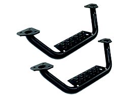 Go Rhino Drop Steps for Dominator D6 Side Steps Only; Textured Black (05-24 Tacoma Access Cab, Double Cab w/ Dominator D6 Side Steps)