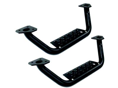 Go Rhino Drop Steps for Dominator D6 Side Steps Only; Textured Black (05-24 Tacoma Access Cab, Double Cab w/ Dominator D6 Side Steps)