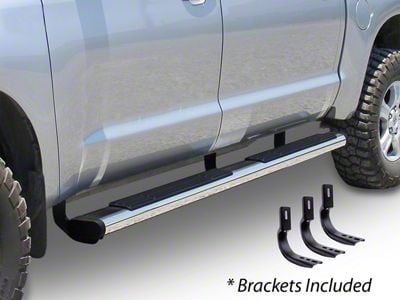 Go Rhino 6-Inch OE Xtreme Composite Side Step Bars; Chrome (04-15 Titan King Cab)