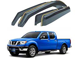 Goodyear Car Accessories Shatterproof in-Channel Window Deflectors (05-21 Frontier Crew Cab)