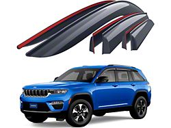 Goodyear Car Accessories Shatterproof Tape-On Window Deflectors (22-24 Jeep Grand Cherokee WL)