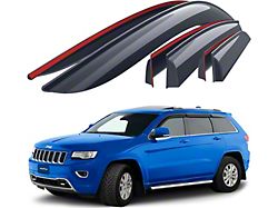 Goodyear Car Accessories Shatterproof Tape-On Window Deflectors (11-21 Jeep Grand Cherokee WK2)