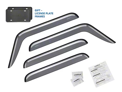 Goodyear Car Accessories Tape-On Window Deflectors (20-25 Jeep Gladiator JT)