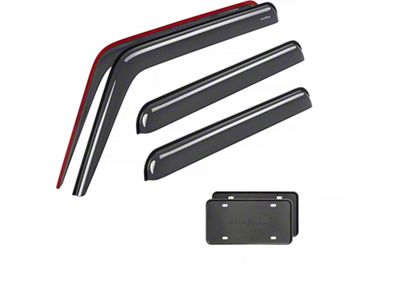 Goodyear Car Accessories Shatterproof Tape-On Window Deflectors (07-18 Jeep Wrangler JK 4-Door)