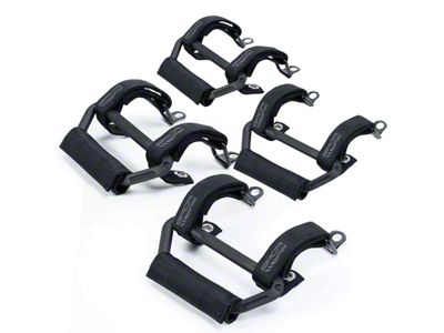 GPCA GP-Grip AIR Front and Rear Seat Grab Handles; Jet Black (24-25 Jeep Gladiator JT)