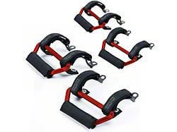 GPCA GP-Grip AIR Front and Rear Seat Grab Handles; Red (24-25 Jeep Gladiator JT)