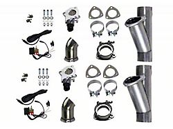 Granatelli Motor Sports Electronic Exhaust Cutout Dual System; 4-Inch Aluminized Steel (Universal; Some Adaptation May Be Required)