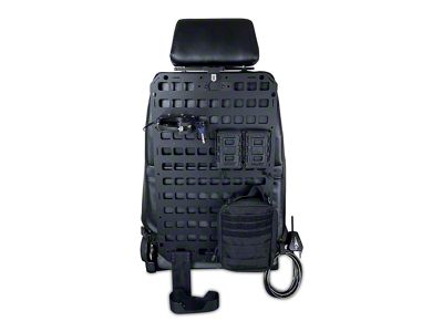 Grey Man Tactical RMPX Vehicle Locking Rifle Rack MOLLE Panel with XL Buttstock Cup Kit, SC-6 Mount and Large Utility Pouch; 15.25-Inch x 25-Inch (Universal; Some Adaptation May Be Required)