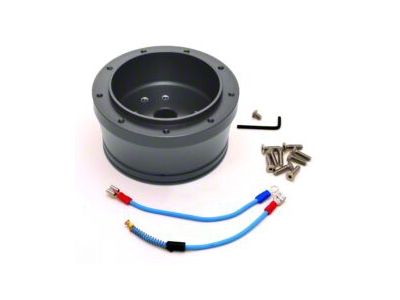 GT Performance GT9 Steering Wheel Installation Hub; Black Anodized (76-95 Jeep CJ7 & Wrangler YJ)