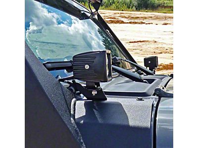 Hammerhead A-Pillar Cube Light Brackets (20-24 Jeep Gladiator JT)