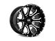 Hardrock Offroad BloodShot Xposed Gloss Black Milled 6-Lug Wheel; 20x12; -44mm Offset (03-09 4Runner)