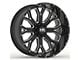 Hardrock Offroad Slammer Xposed Gloss Black Milled 6-Lug Wheel; 22x12; -44mm Offset (03-09 4Runner)