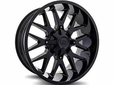 Hardrock Offroad Affliction Gloss Black 6-Lug Wheel; 20x10; -19mm Offset (03-09 4Runner)