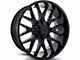 Hardrock Offroad Affliction Gloss Black 6-Lug Wheel; 20x10; -19mm Offset (03-09 4Runner)