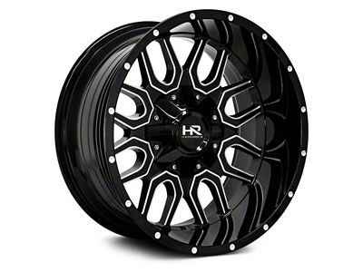 Hardrock Offroad Commander Gloss Black Milled 6-Lug Wheel; 20x12; -51mm Offset (03-09 4Runner)