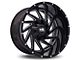 Hardrock Offroad Crusher Gloss Black Milled 6-Lug Wheel; 20x9; 0mm Offset (03-09 4Runner)