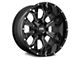 Hardrock Offroad Devastator Gloss Black Milled 6-Lug Wheel; 22x10; -25mm Offset (03-09 4Runner)