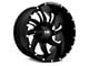 Hardrock Offroad Devious Gloss Black Milled 6-Lug Wheel; 20x12; -44mm Offset (03-09 4Runner)