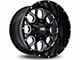 Hardrock Offroad Gunner Gloss Black Milled 6-Lug Wheel; 20x10; -19mm Offset (03-09 4Runner)