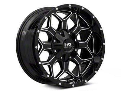 Hardrock Offroad Indestructible Gloss Black Milled 6-Lug Wheel; 20x10; -19mm Offset (03-09 4Runner)