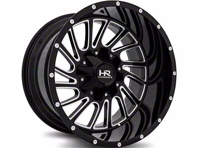 Hardrock Offroad Overdrive Gloss Black Milled 6-Lug Wheel; 20x10; -19mm Offset (03-09 4Runner)