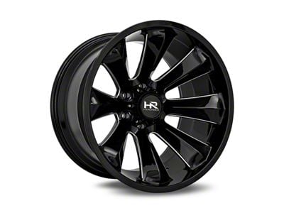 Hardrock Offroad Xplosive Xposed Gloss Black Milled 6-Lug Wheel; 22x12; -51mm Offset (03-09 4Runner)